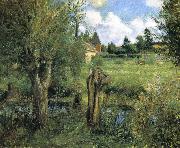 Camille Pissarro the riparian France oil painting artist